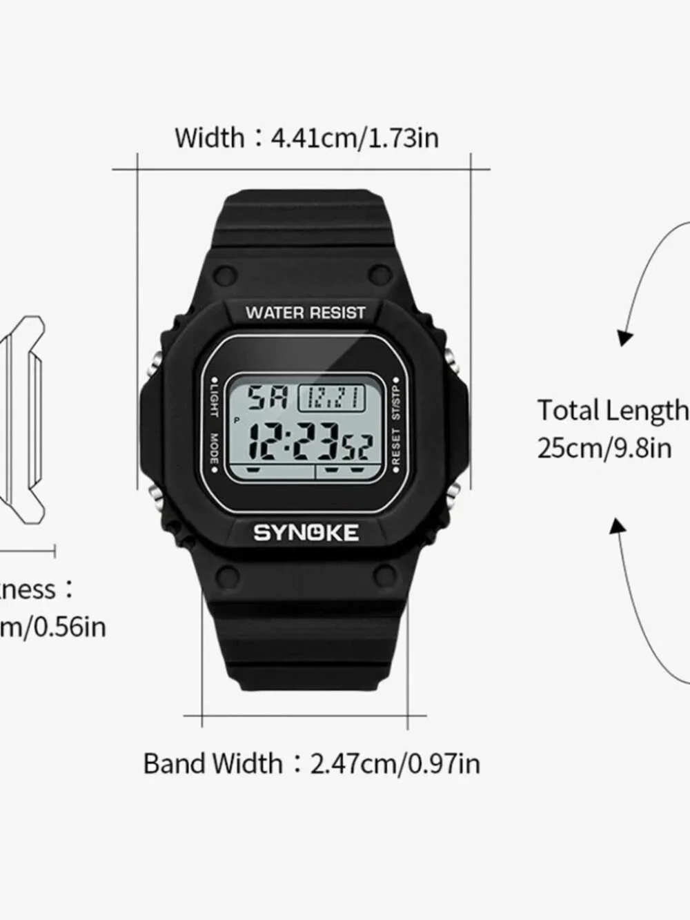 Women Outdoor Sport Watch Digital Watch Waterproof Watch LED Wristwatch XmasGift